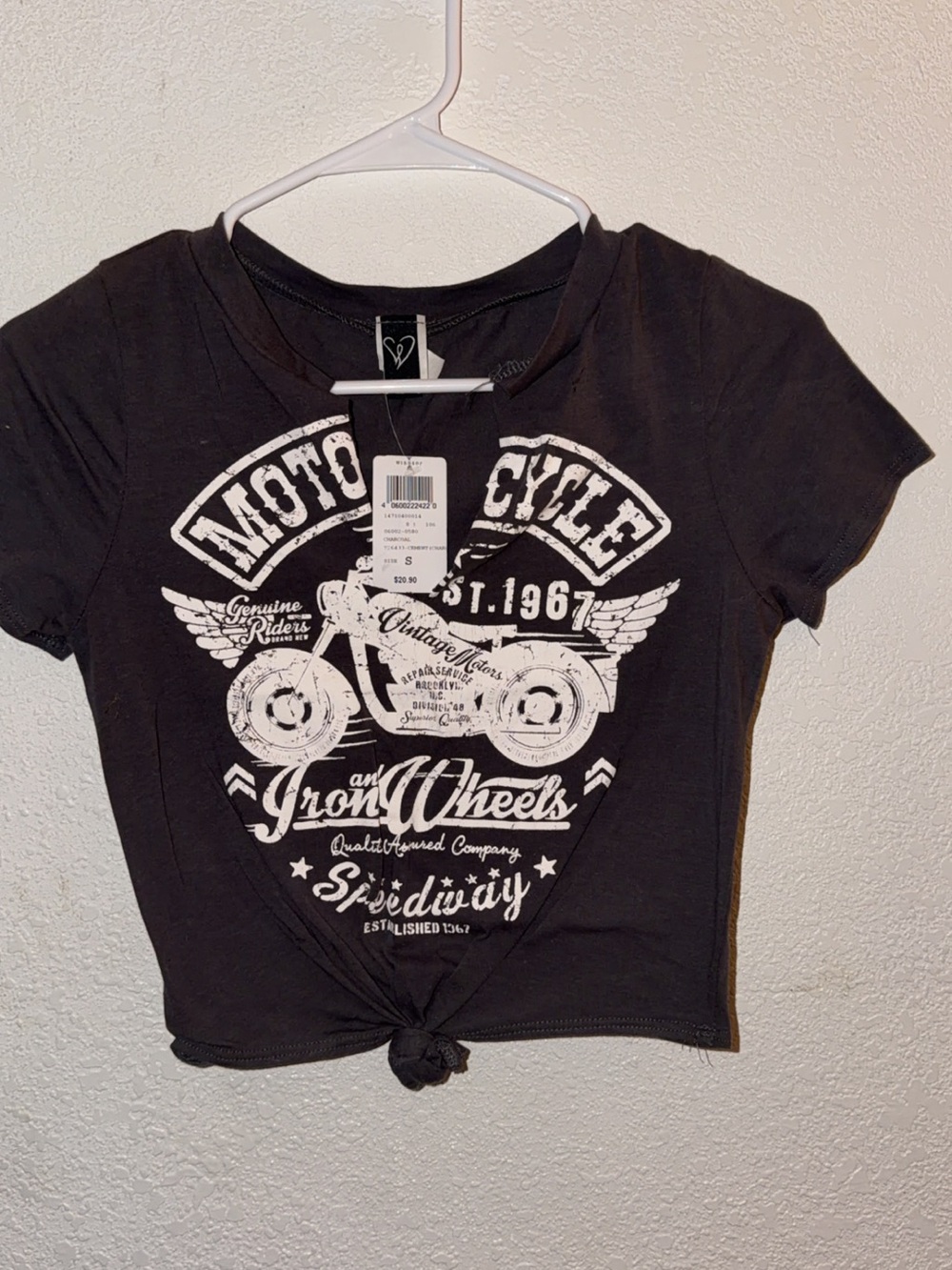 Windsor Black Graphic Tie-Knot Short Sleeve Tee